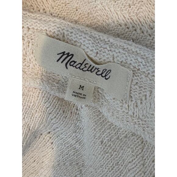 Madewell Cotton Ruffled Tank Top in Cream – Size Medium NWOT - Picture 6 of 7